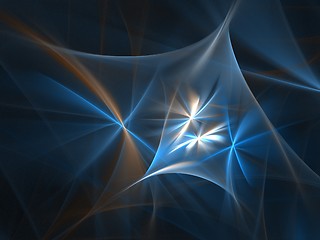 Image showing Smooth blue texture