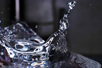 Image showing Water splash in glass