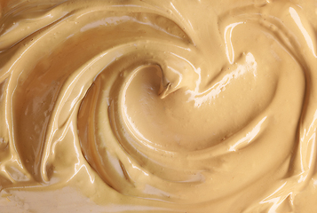 Image showing whipped coffee caramel dessert background
