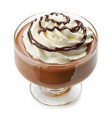 Image showing chocolate mousse dessert