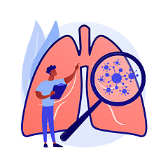 Image showing Respiratory disease vector concept metaphor