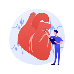 Image showing Cardiology clinic vector concept metaphor