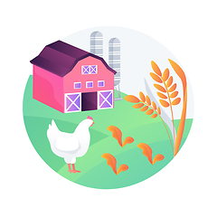 Image showing Sustainable agriculture abstract concept vector illustration.