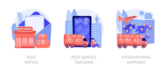 Image showing Post shipment system vector concept metaphors.