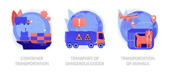 Image showing Freight distribution vector concept metaphors.