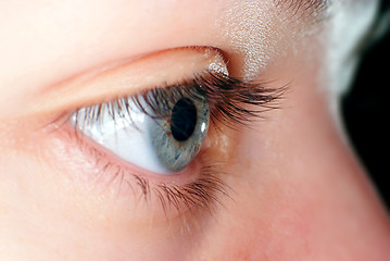 Image showing Blue eye closeup