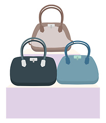 Image showing Image of bag, vector or color illustration.