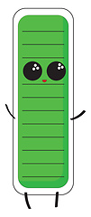 Image showing Happy full battery, vector or color illustration.