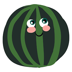 Image showing Image of blessed watermelon, vector or color illustration.