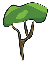 Image showing Tree, vector or color illustration.