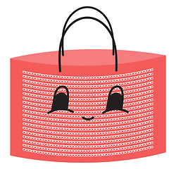 Image showing Shopping bag, vector or color illustration.