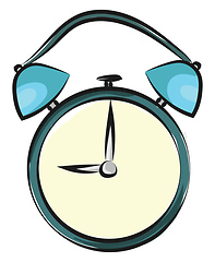 Image showing Image of alarm clock, vector or color illustration.