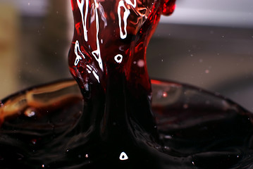 Image showing Wine flow