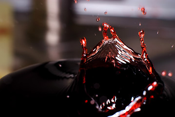 Image showing Wine splash