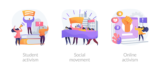 Image showing Political and social change abstract concept vector illustrations.