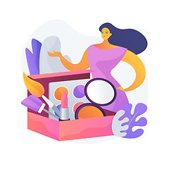 Image showing Beauty box abstract concept vector illustration.