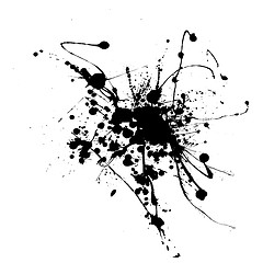 Image showing spider ink splat