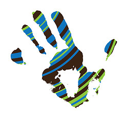 Image showing stripe hand