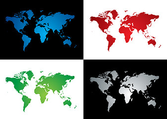 Image showing world map variation