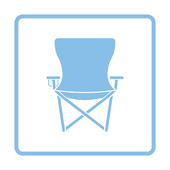 Image showing Icon of Fishing folding chair