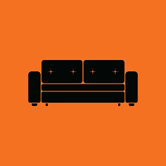 Image showing Cinema sofa icon