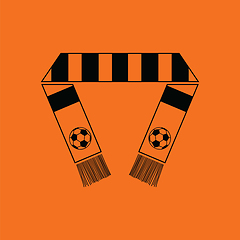 Image showing Football fans scarf icon