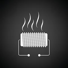 Image showing Electrical heater icon