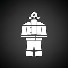Image showing Fire service uniform icon
