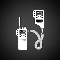 Image showing Police radio icon