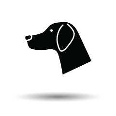 Image showing Dog head icon