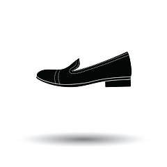 Image showing Woman low heel shoe icon