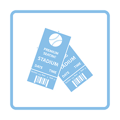 Image showing Baseball tickets icon