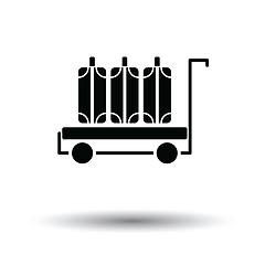 Image showing Luggage cart icon