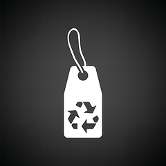 Image showing Tag and recycle sign icon
