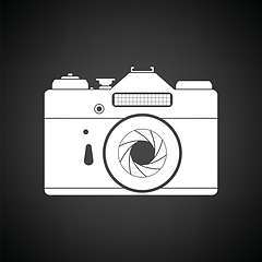 Image showing Icon of retro film photo camera