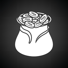 Image showing Open money bag icon