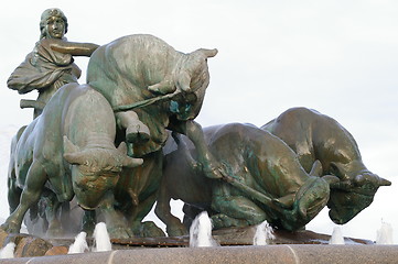 Image showing The Gefion fountain in Copenhagen