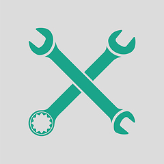 Image showing Crossed wrench  icon