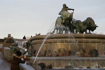 Image showing The Gefion fountain in Copenhagen