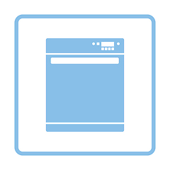 Image showing Kitchen dishwasher machine icon