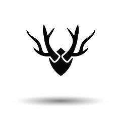 Image showing Deer\'s antlers  icon