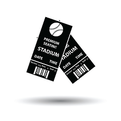 Image showing Baseball tickets icon