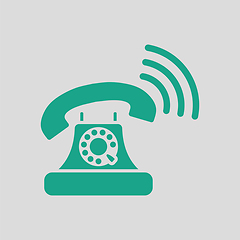 Image showing Old telephone icon