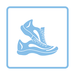 Image showing Fitness sneakers icon