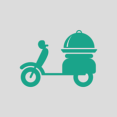 Image showing Delivering motorcycle icon