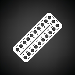 Image showing Contraceptive pill pack icon