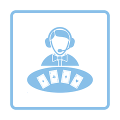 Image showing Casino dealer icon