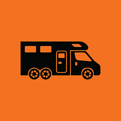 Image showing Camping family caravan  icon