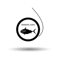 Image showing Icon of fishing line