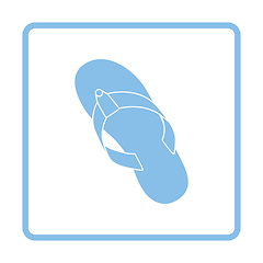 Image showing Flip flop icon